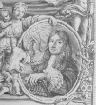Frontpiece detail from Les maladies des femmes grosses et accouchées. Please click on link below to view and resize image of entire page.